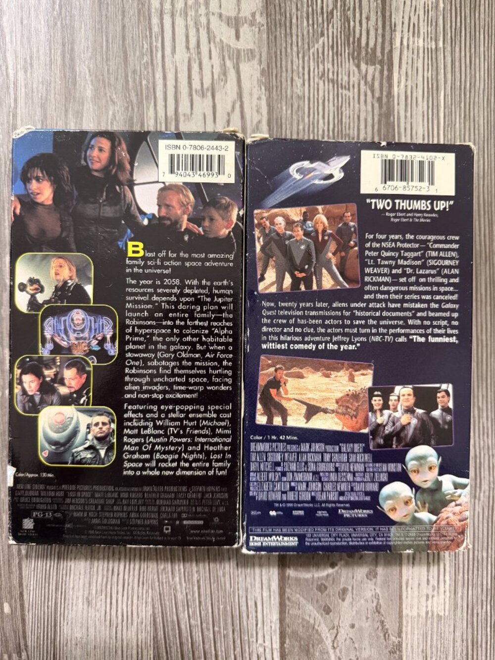 Sci-Fi VHS Lot | Galaxy Quest & Lost In Space | DreamWorks + New Line | 90s Spac - Picture 3 of 4